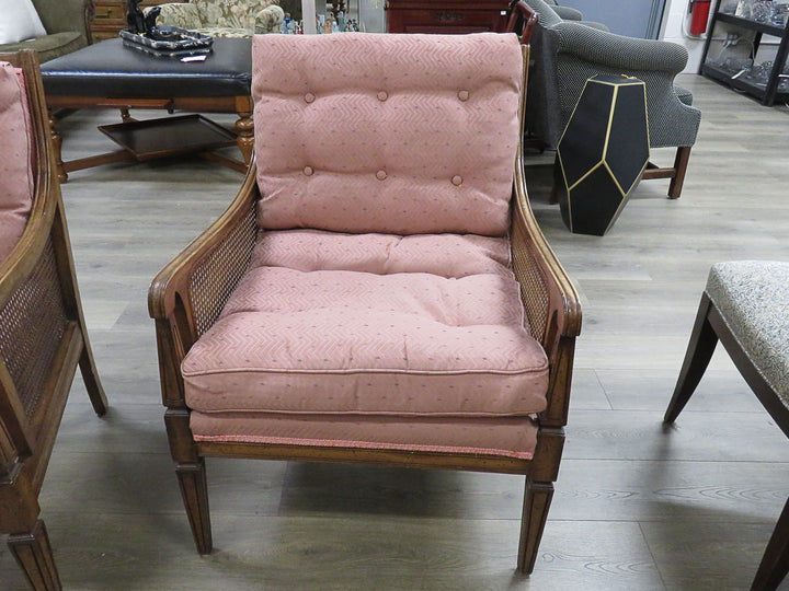 Pink Upholstered Arm Chair