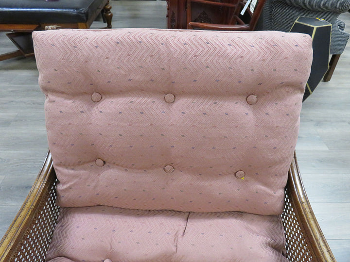 Pink Upholstered Arm Chair