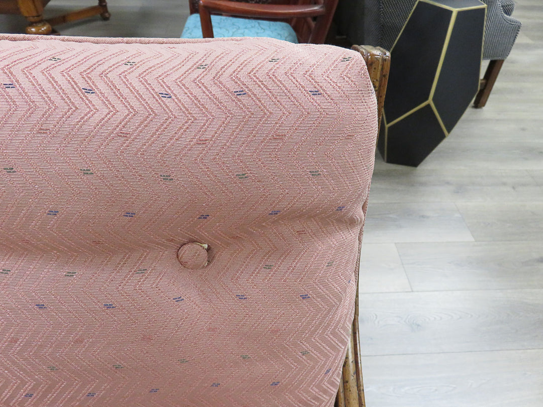Pink Upholstered Arm Chair
