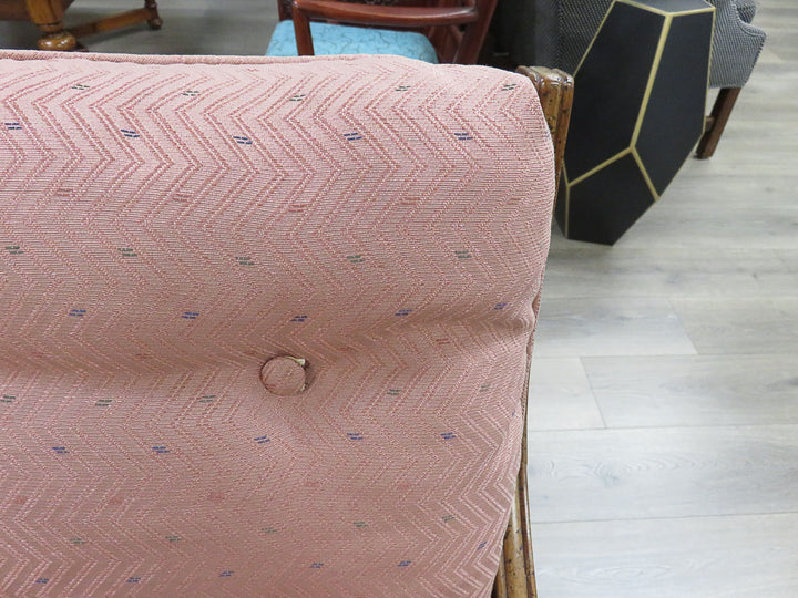 Pink Upholstered Arm Chair