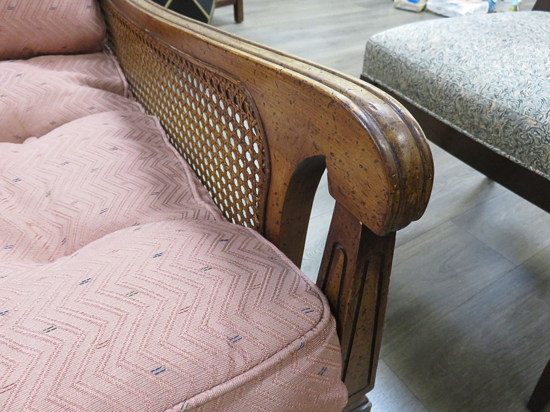 Pink Upholstered Arm Chair