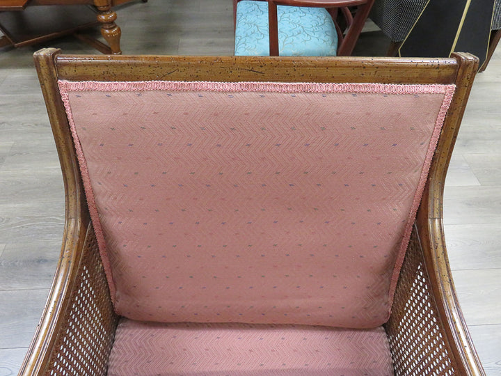 Pink Upholstered Arm Chair