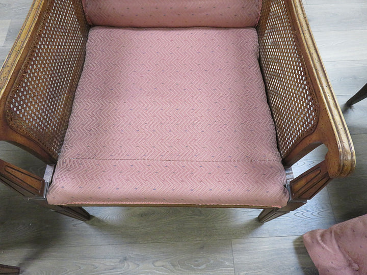 Pink Upholstered Arm Chair