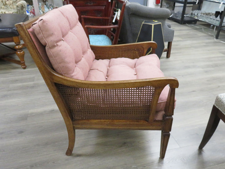 Pink Upholstered Arm Chair
