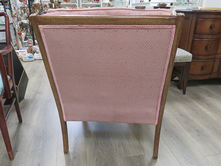 Pink Upholstered Arm Chair