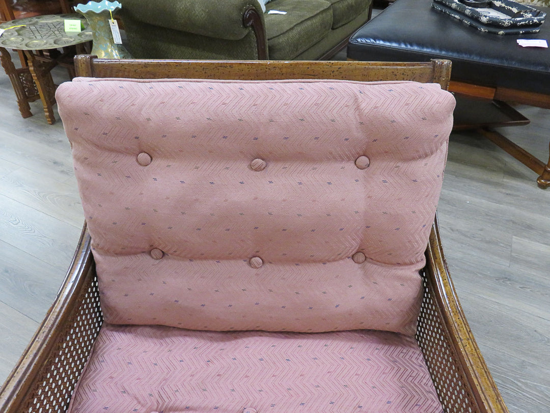 Pink Upholstered Arm Chair
