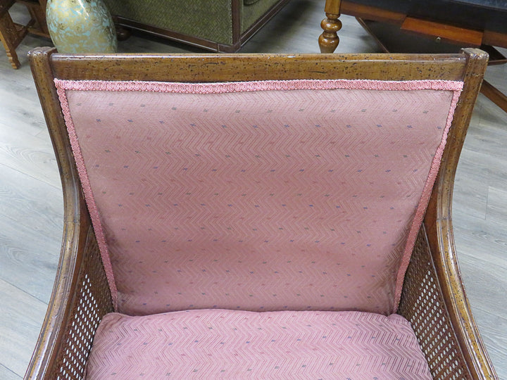 Pink Upholstered Arm Chair