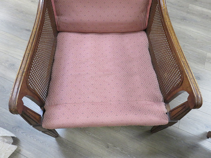Pink Upholstered Arm Chair