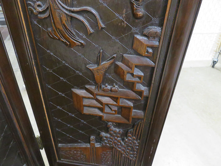 Carved Asian Screen