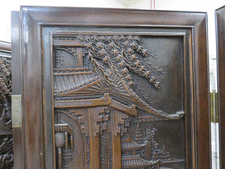 Carved Asian Screen