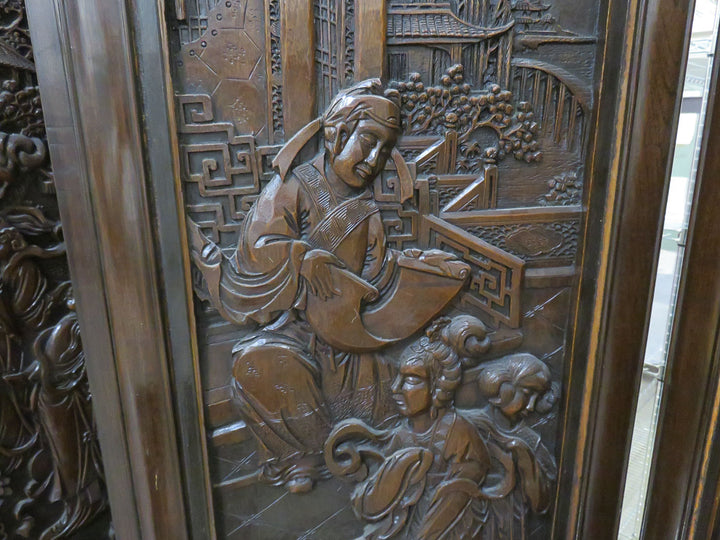 Carved Asian Screen