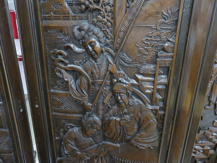 Carved Asian Screen