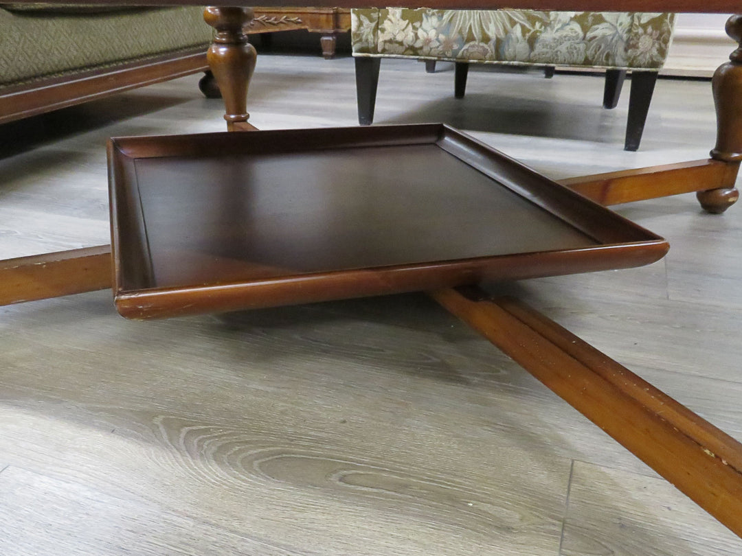 Walter E. Smithe Black Faux  Leather Ottoman