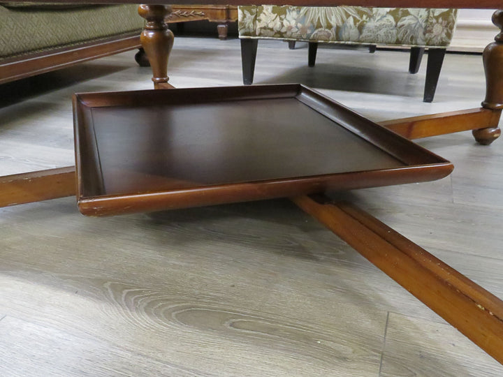 Walter E. Smithe Black Faux  Leather Ottoman