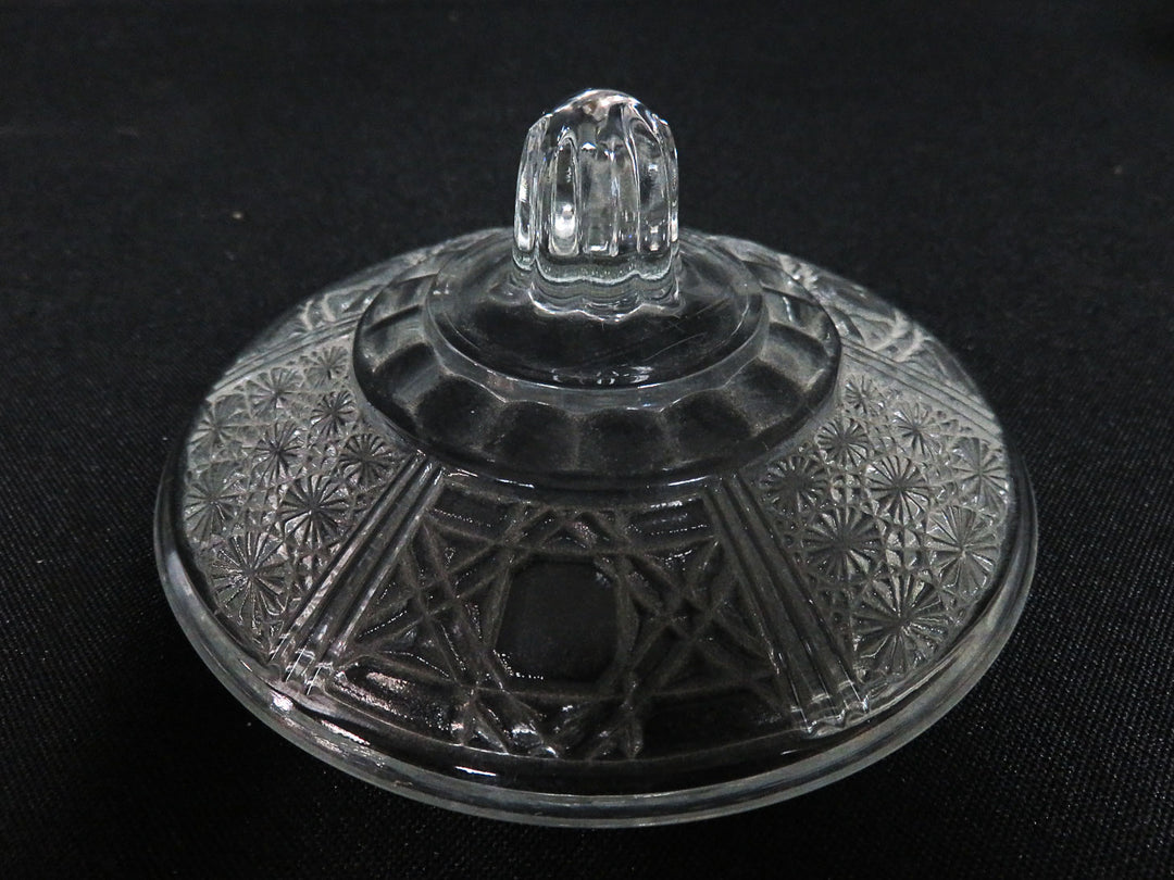 Lidded Indiana Glass Jar