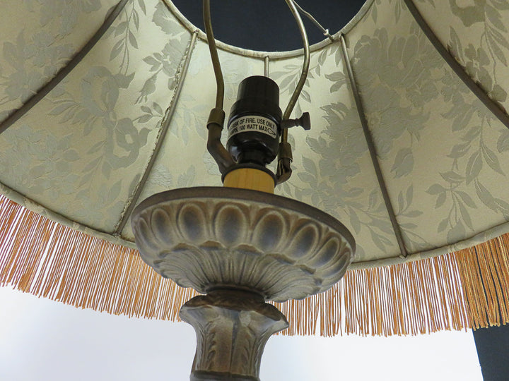 Table Lamp with Fringed Shade