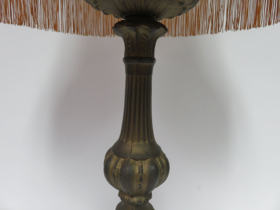 Table Lamp with Fringed Shade
