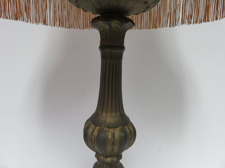 Table Lamp with Fringed Shade