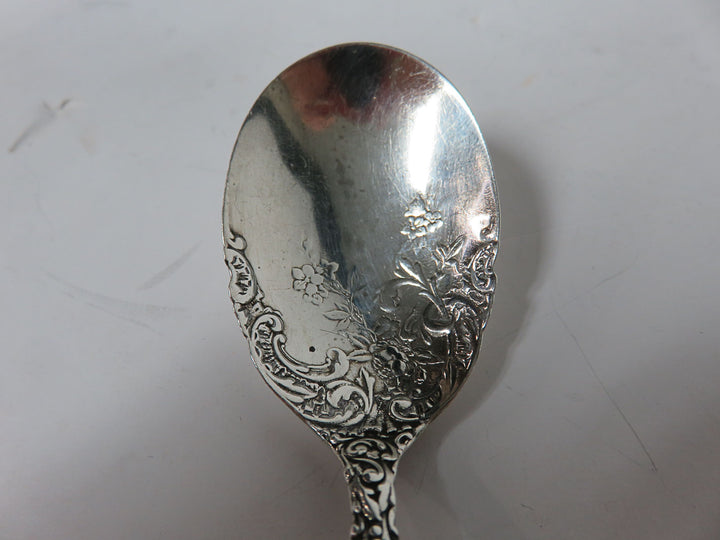 Embossed Sterling Silver Spoon