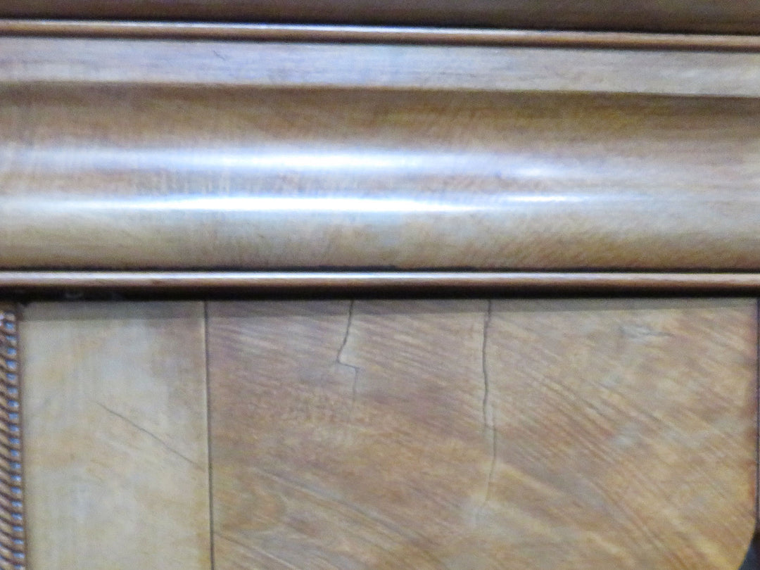 Antique Burled Wood Secretary Desk