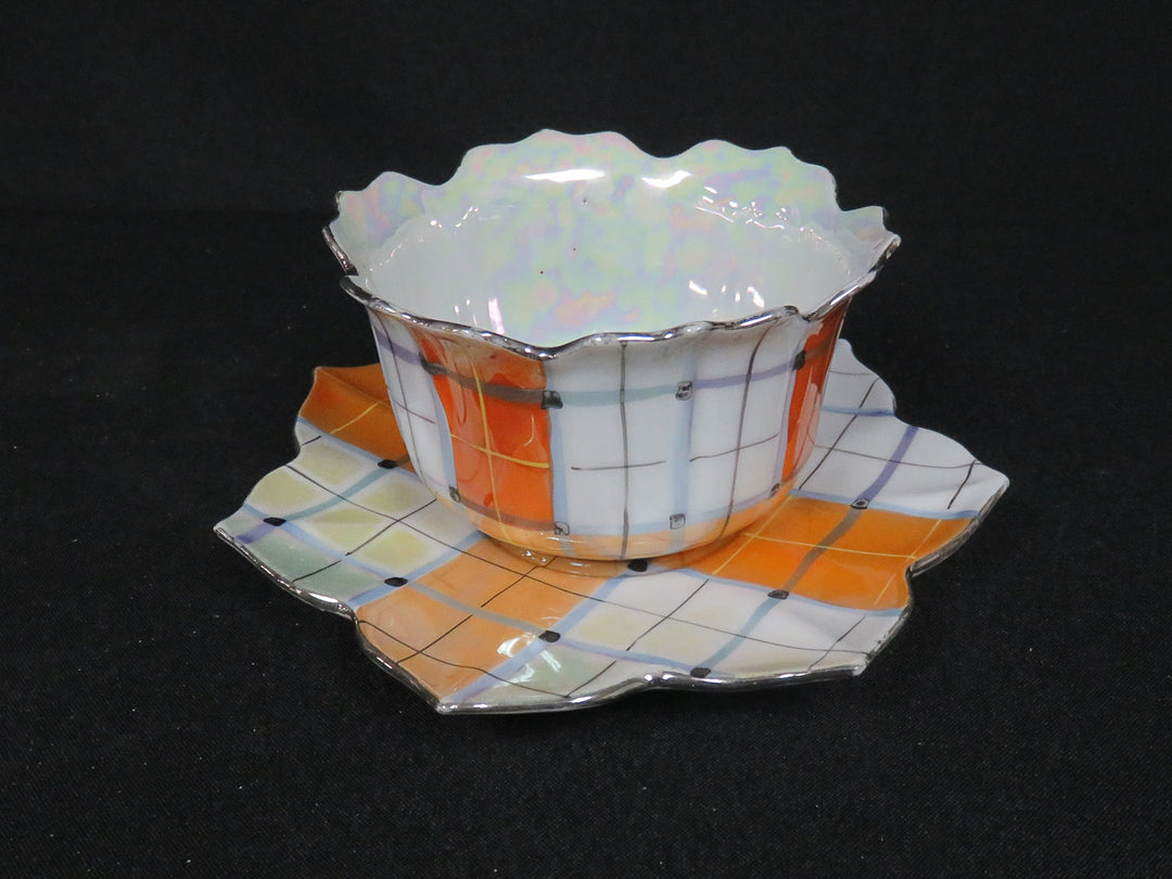 Gold Castle Bowl and Plate