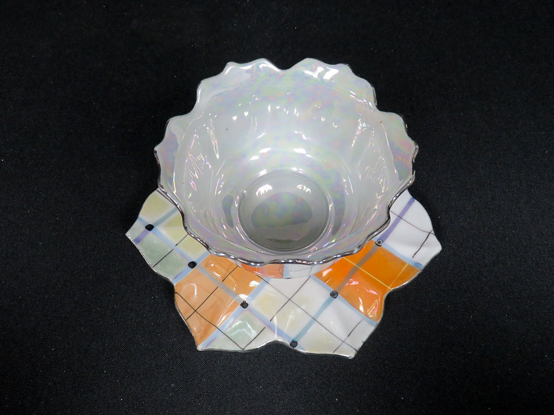 Gold Castle Bowl and Plate