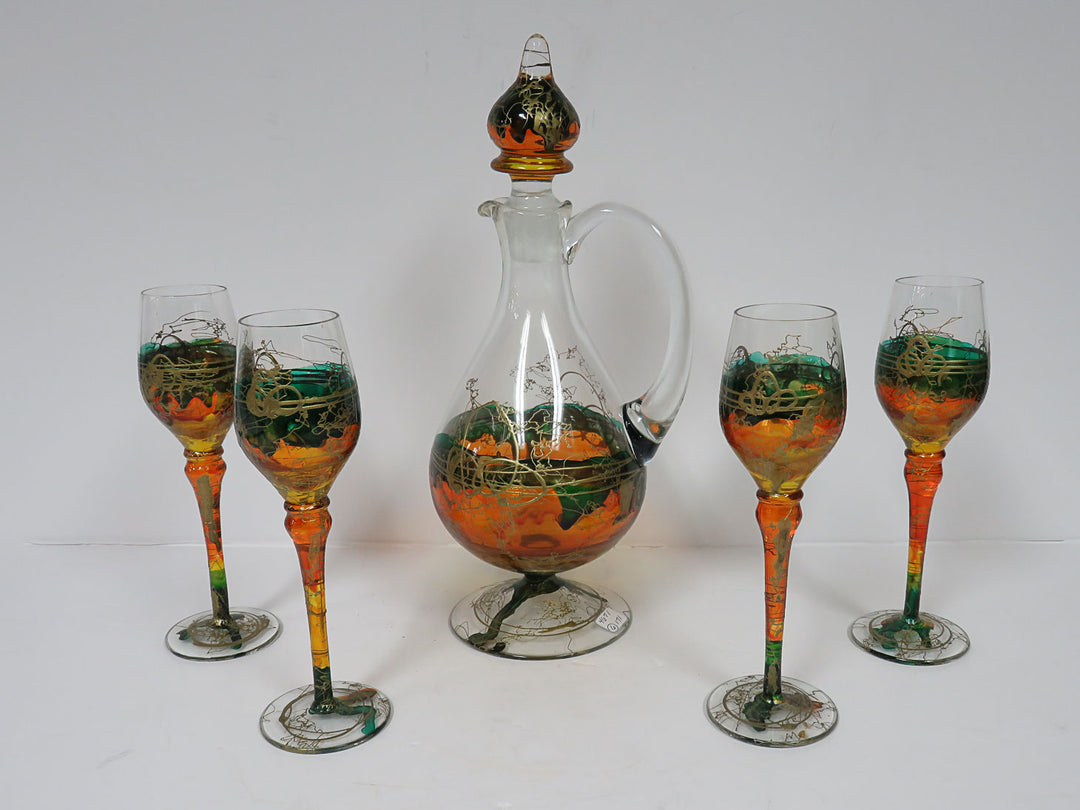 Artisan Crafted Decanter & Glass Set