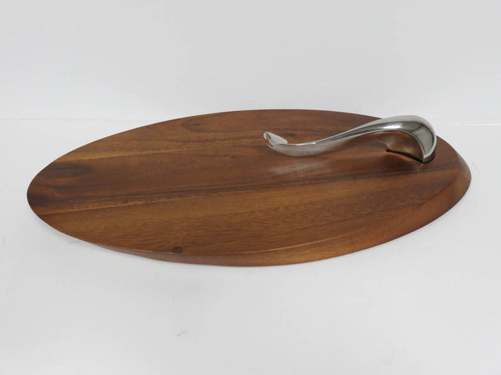 Nambe Swoop Cheeseboard Set