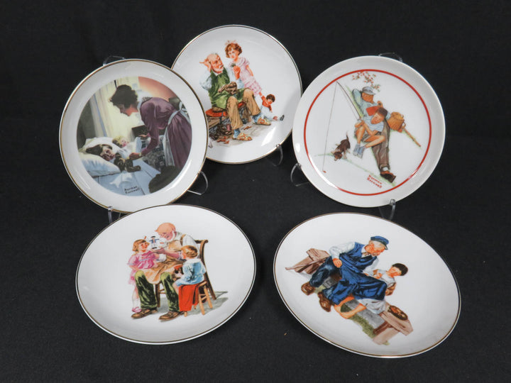 Norman Rockwell Appetizer Plates