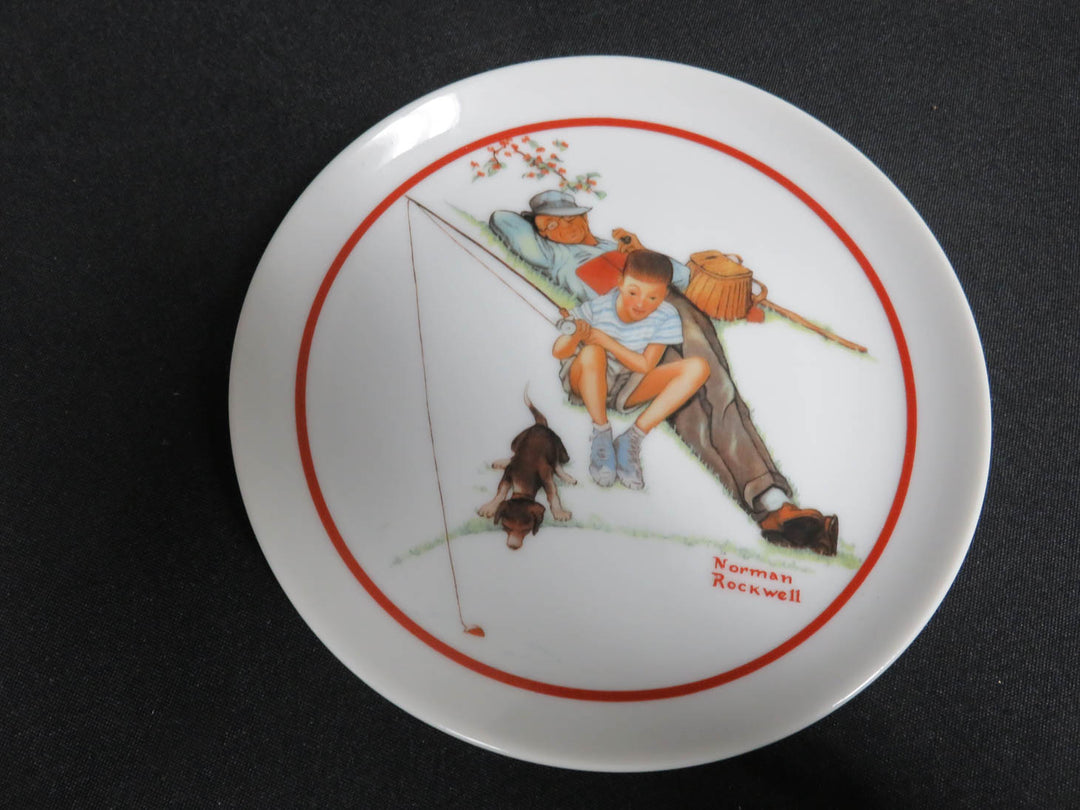 Norman Rockwell Appetizer Plates