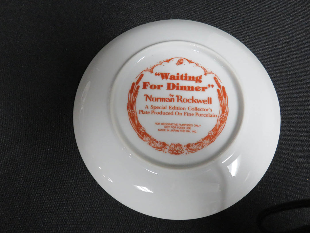 Norman Rockwell Appetizer Plates