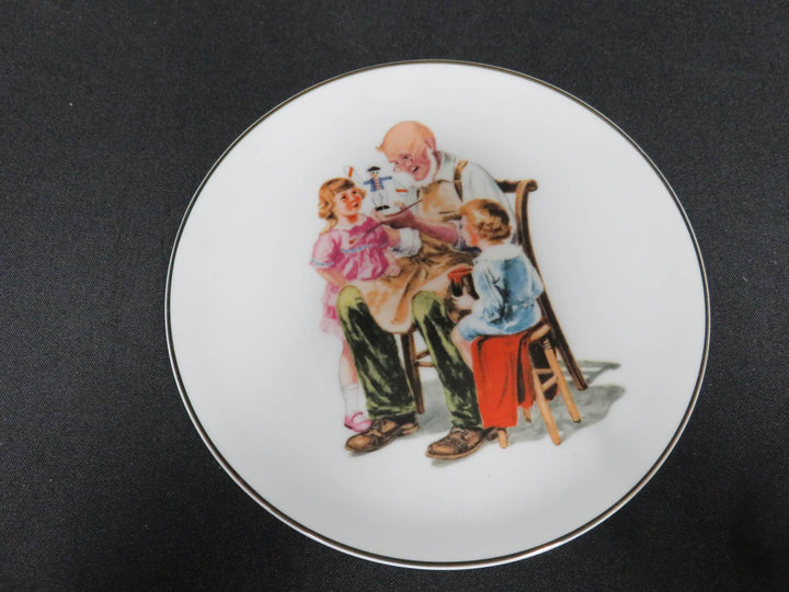 Norman Rockwell Appetizer Plates