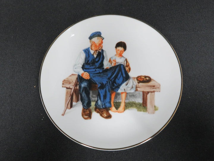 Norman Rockwell Appetizer Plates