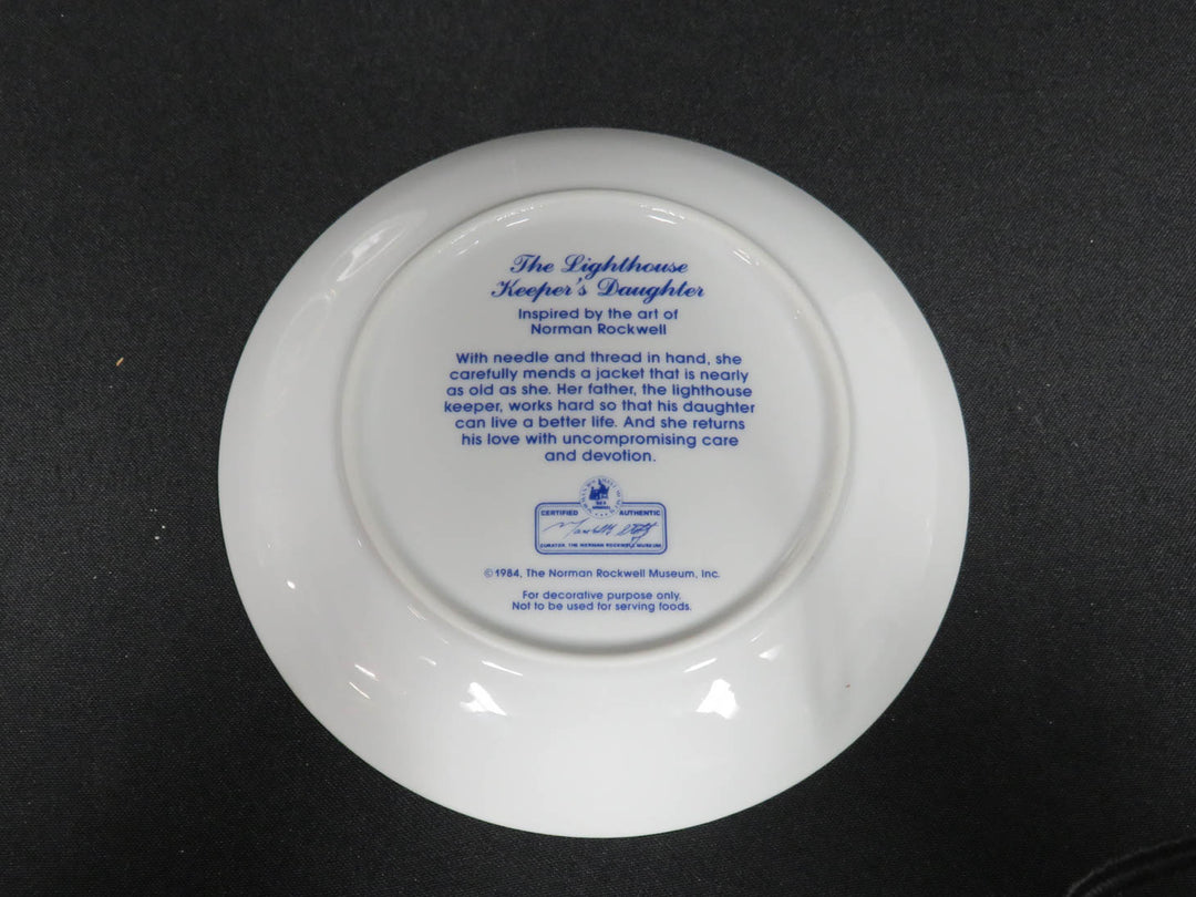 Norman Rockwell Appetizer Plates