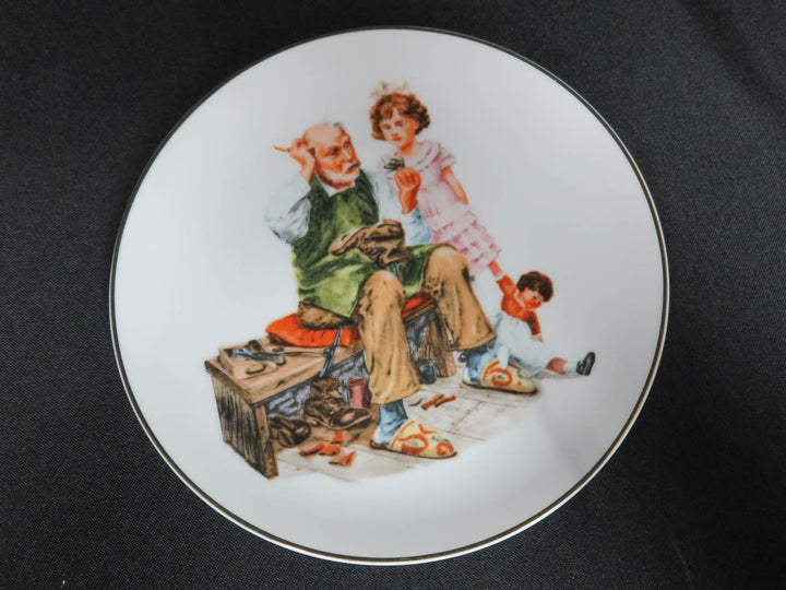 Norman Rockwell Appetizer Plates