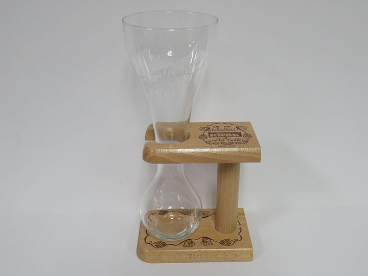 Pauwel Kwak Beer Glass on Stand