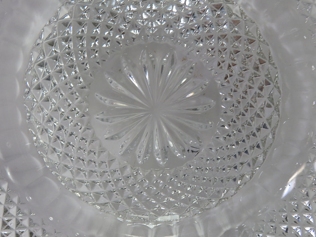 Pressed Glass Serving Bowl