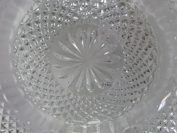 Pressed Glass Serving Bowl