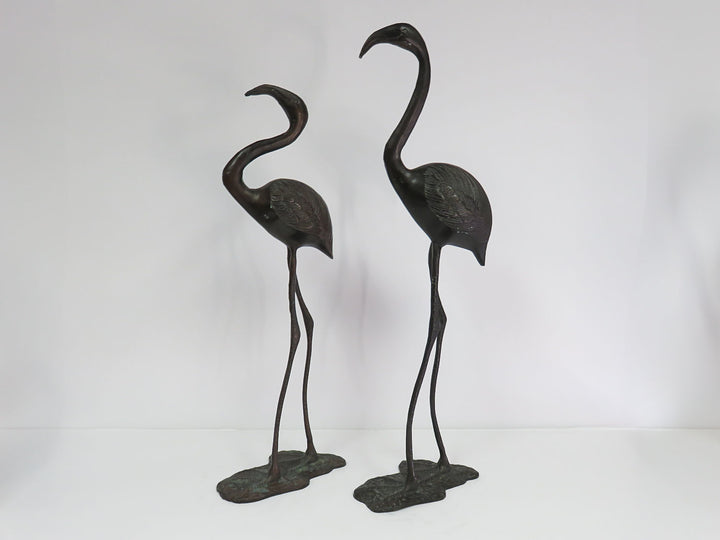 Brass Flamingo Statues