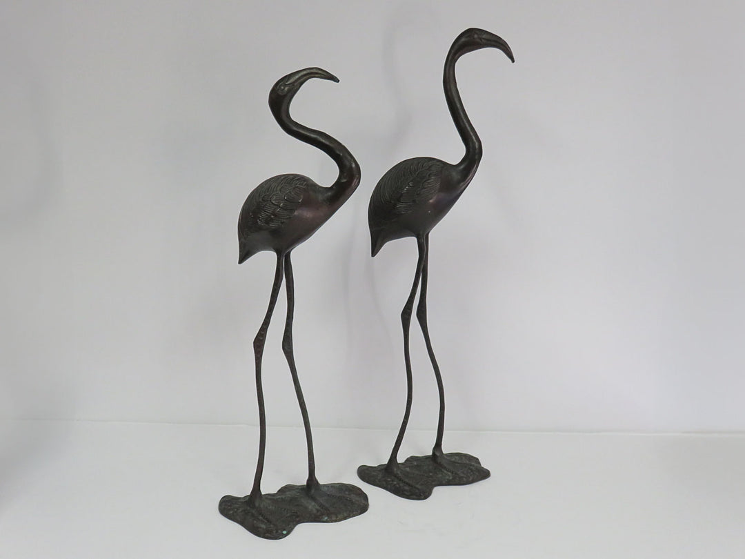 Brass Flamingo Statues