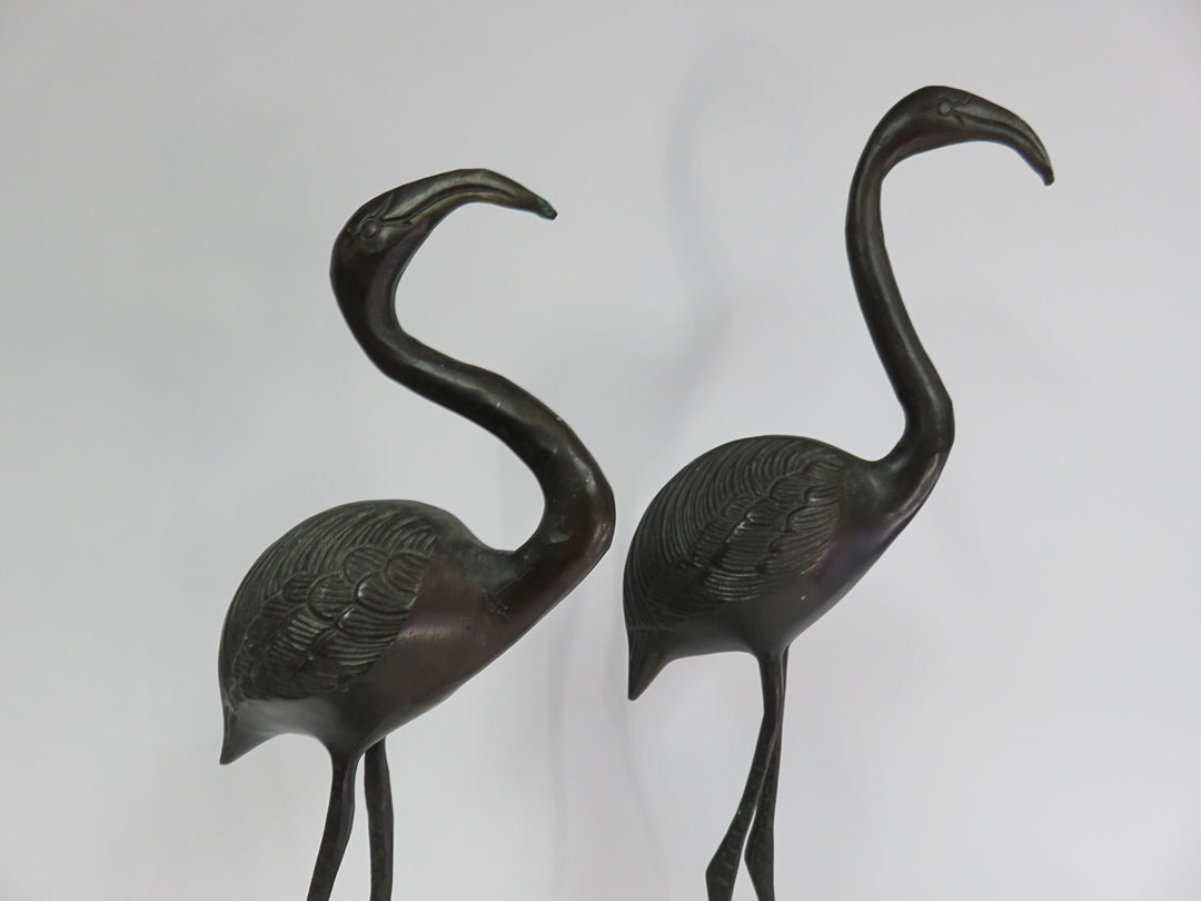 Brass Flamingo Statues