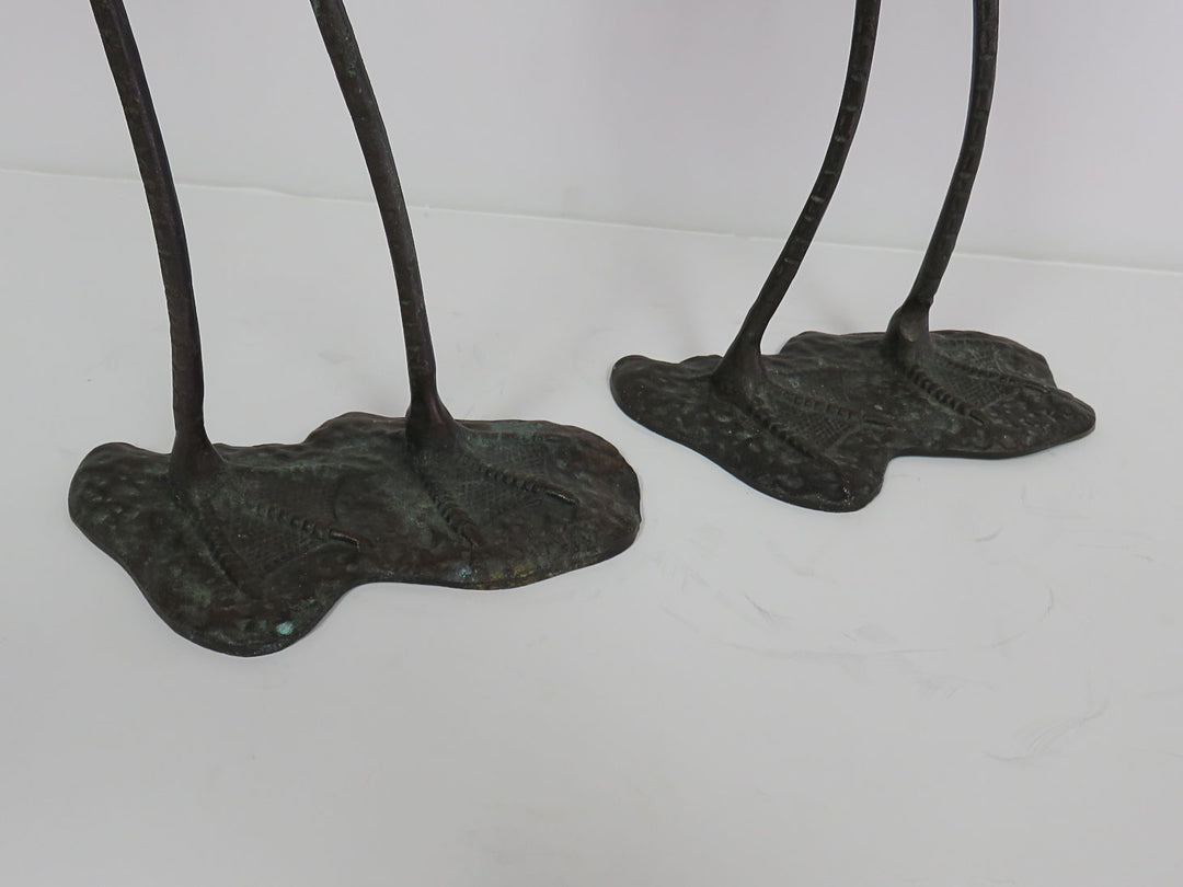 Brass Flamingo Statues