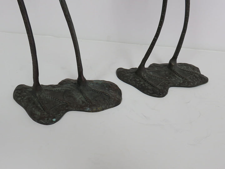 Brass Flamingo Statues