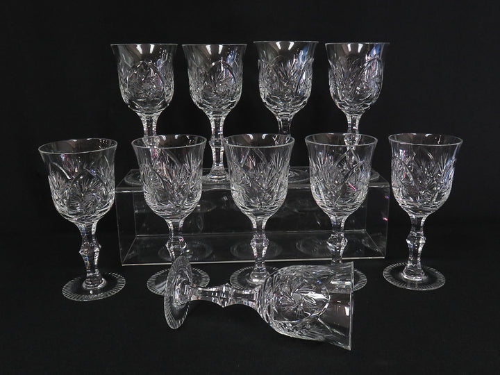 Cut Crystal Wine Glasses
