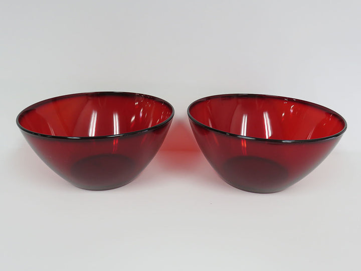 Arcoroc Ruby Red Serving Bowls