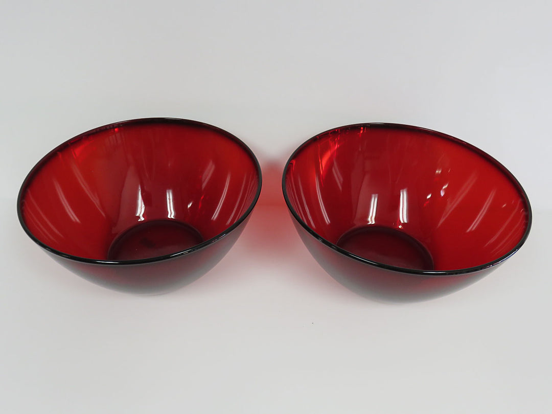 Arcoroc Ruby Red Serving Bowls