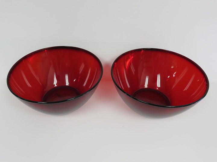 Arcoroc Ruby Red Serving Bowls