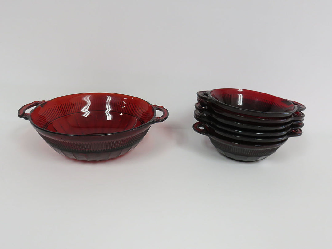 Ruby Red Bowl Set