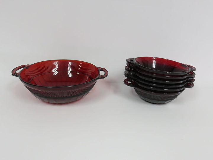 Ruby Red Bowl Set