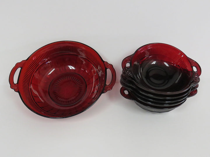 Ruby Red Bowl Set